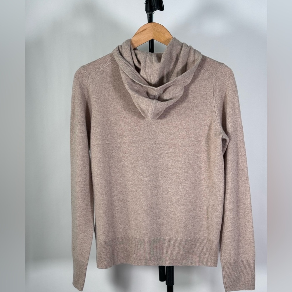 New NWT JCrew Cashmere full-zip sweater-hoodie - Picture 3 of 5